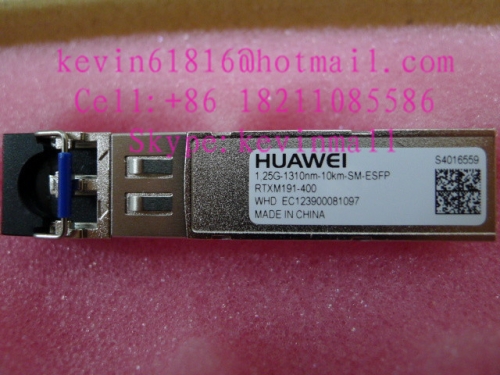 Original Huawei 1.25G-1310nm-10km-SM, single mode single core SFP transceiver with two LC connectors