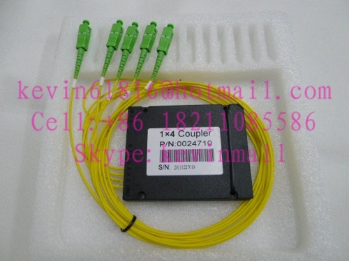 1x4 PLC Splitter,siglemode, SC/APC, FC,ST,LC,SC/PC connector ODN