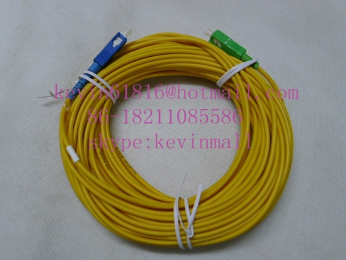 20m 3mm diameter, optical fiber jumper SC/APC-SC/UPC Connector single model  single core from Aviation brand pigtail