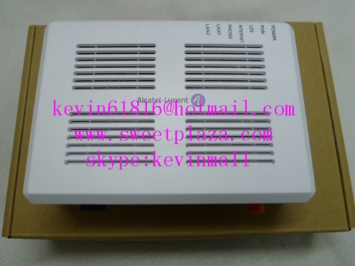 Alcatel Lucent Bell GPON optical network terminal I-120E GPON ONU with 2 ethernet ports and one telephone ports, English version