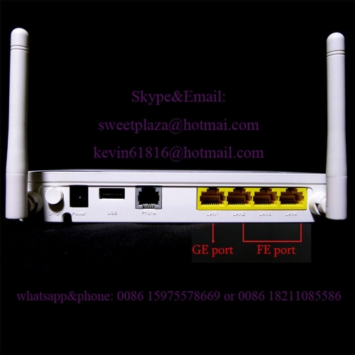 Huawei EPON wireless ONU HG8347R with 1 GE + 3FE LAN ports + 1*phone port + wifi, English version