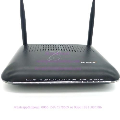 FiberHome Gpon ONU AN5506-04-GG,4 GE LAN +2 tel+WIFI+USB+ CATV RF port, SC/APC input,5dbi antennas