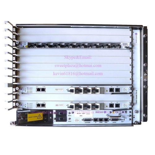 Alcatel lucent bell Nokia OLT 7360ISAM FX-8 with FANT-F,power and FGLT 16 ports service board