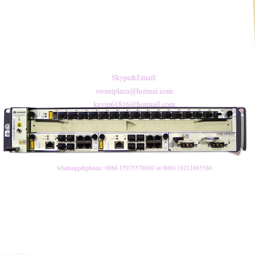 Huawei 19"inch mini OLT MA5608T with 2*10G uplink board MCUD1+1*DC power board MPWC+1*GPFD C+