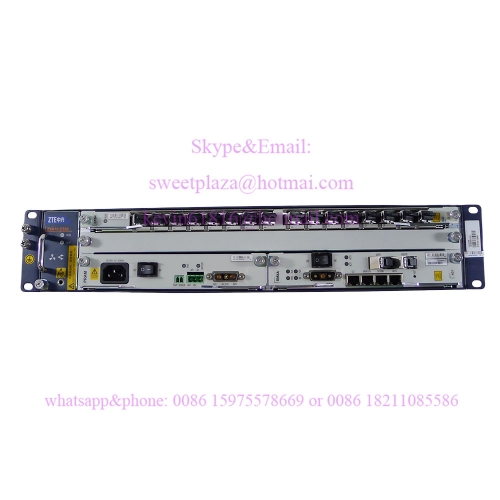 ZTE 19" inch ZXA10 C320 OLT with 1*SMXA of 10G, AC+DC power board, 1*GTGH C+ SFP