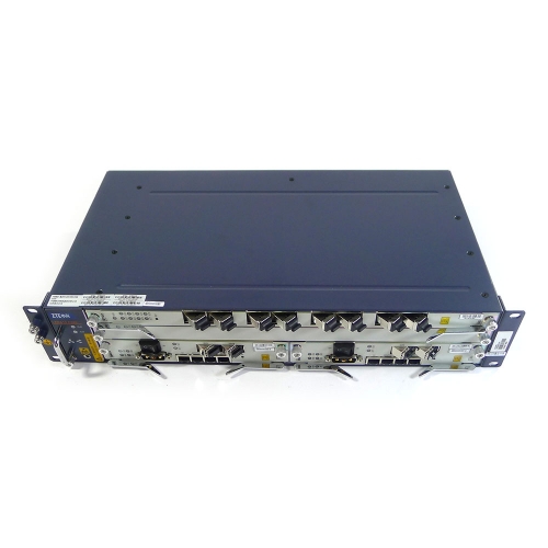 ZTE 19" inch ZXA10 C320 GPON OLT 2*SMXA/1.25G 1*GTGO with C+ module 2U height high-integration equipment of small model