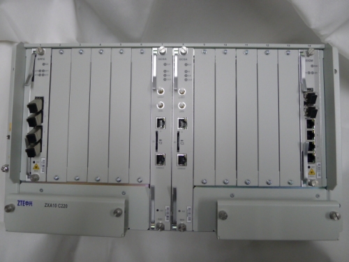 ZTE ZXA10 C220 EPON OLT equipment,Optical Line Terminal,generator room netcore,middle size,better than C200 Multiple interfaces