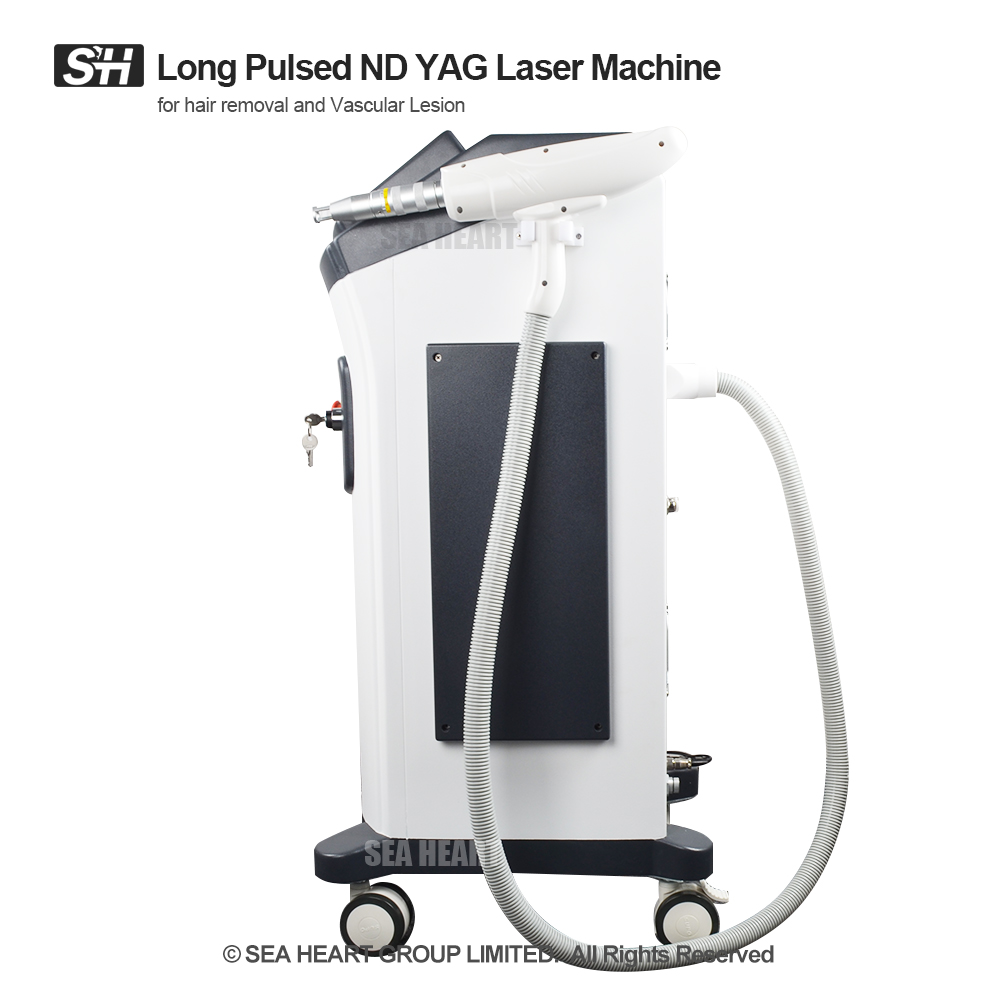 Long pulsed nd yag laser machine for hair removal and