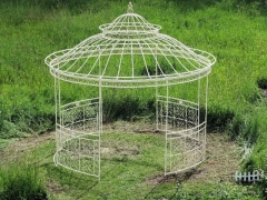 Wrought Iron Outdoor Garden Gazebo pavilion (WITHOUT CANVAS)