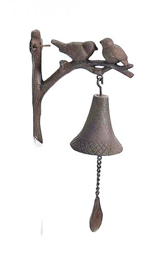 Cast Iron WALL BELL - BIRD JC5-14055