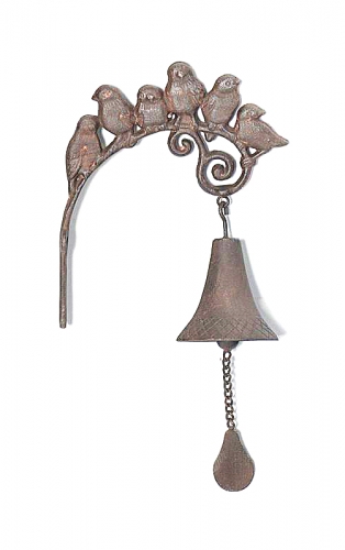 Cast Iron WALL BELL - BIRD JC5-14058