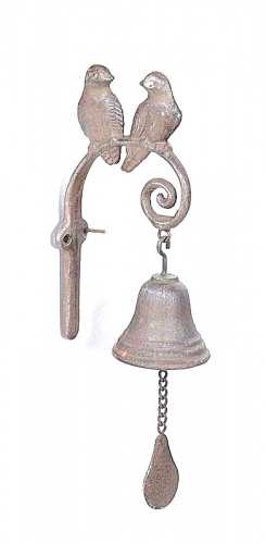 Cast Iron WALL BELL - BIRD JC5-14057