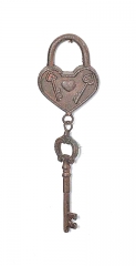 CAST IRON DECORATION LOCK& KEY