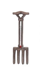 CAST IRON PITCHFORK THERMOMETER