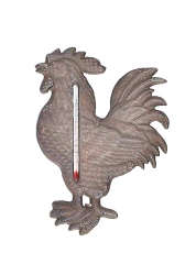 CAST IRON ROOSTER THERMOMETER