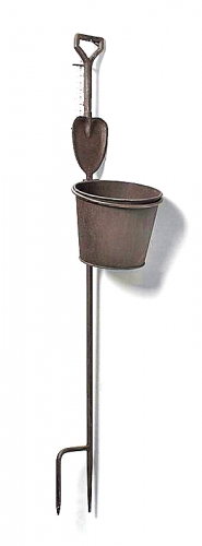 CAST IRON SPADE STICK WITH POT