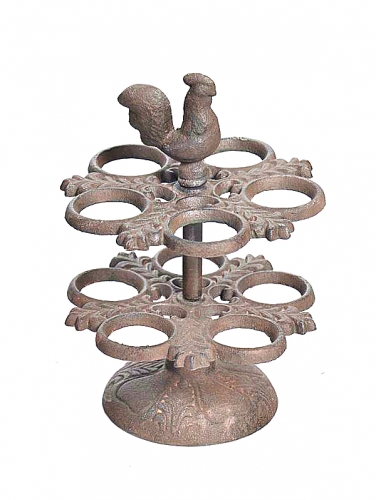 CAST IRON TABLETOP STANDING TEALIGHT HOLDER