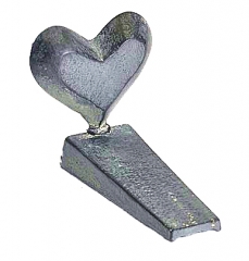 CAST IRON HEART DOORSTOP