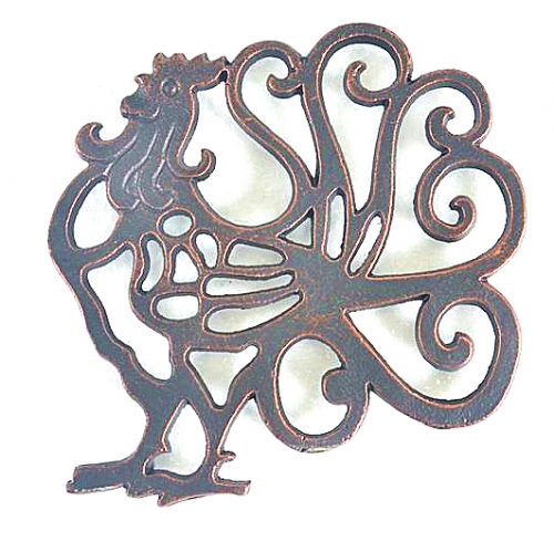 CAST IRON  ROOSTER TRIVET