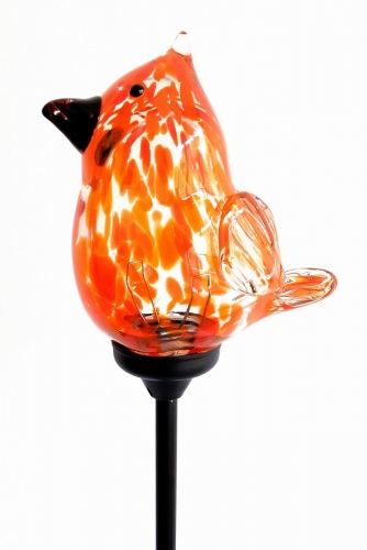 Decorative Handmade Glass Garden Solar Lights  - CHRISTMAS BIRD