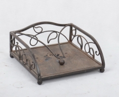 Rustic Metal Paper Rack