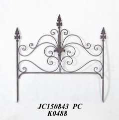 Decorative Wrought Iron Garden Stake Fence