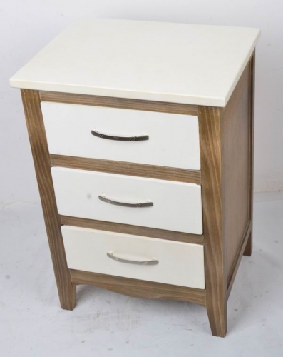 Wooden 3 Drawers Cupboard Storage Cabinet Free Standing