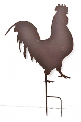 Laser Cutting Rooster Garden stake