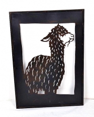 Decorative Wrought Iron Metal Laser cutting Wall Plaque