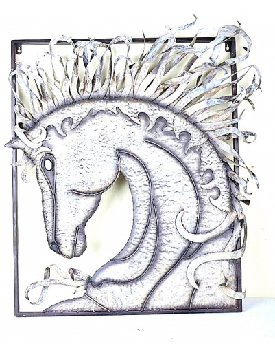 Decorative Wrought Iron Metal Wall Plaque