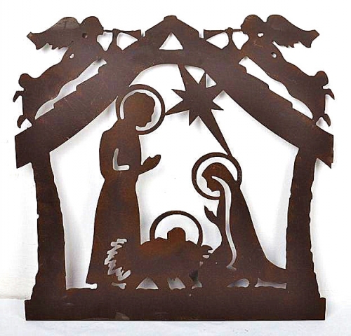 Decorative Wrought Iron Metal Laser cutting Wall Plaque