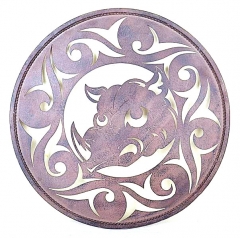 Decorative Wrought Iron Metal Wall Plaque