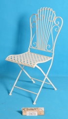 Decorative Rustic Wrought Iron Metal Outdoor Patio. FOLDING CHAIR