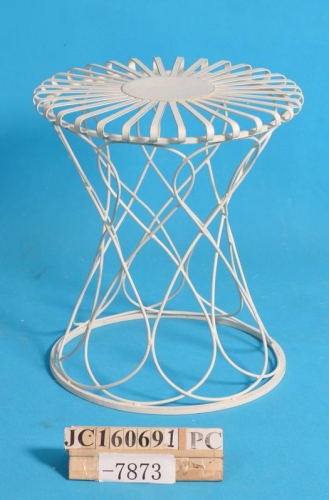 Decorative Rustic Wrought Iron Metal Outdoor Patio. STOOL