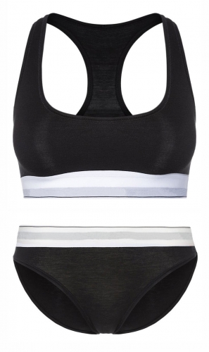 High Quality women's sports bra & brief set underwear ; training running swim bralette Bikini tube top bras for women