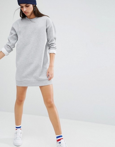 Women 90's Sweatshirt Mini Dress