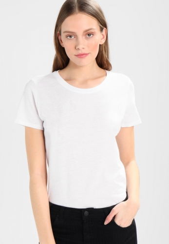 Fashion casual sports cotton ladies classic round neck T-shirt