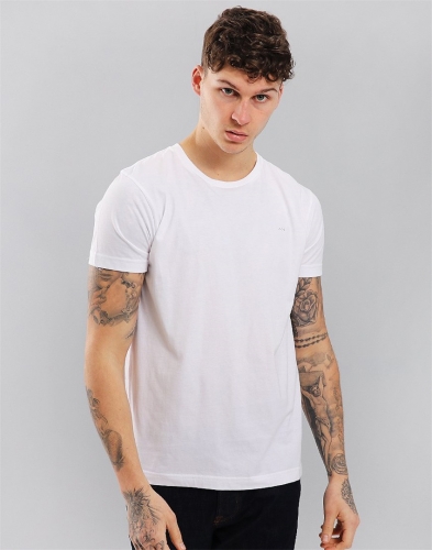 Fashion casual sports cotton men's round neck classic embroidered T-shirt