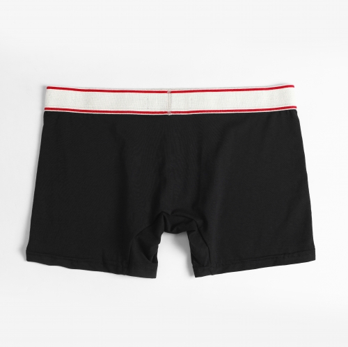 Men's Underwear Flat Pants Underwear Pure Cotton Breathable red  belt