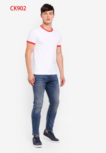 2018 fashion casual sports cotton round neck men's T-shirt