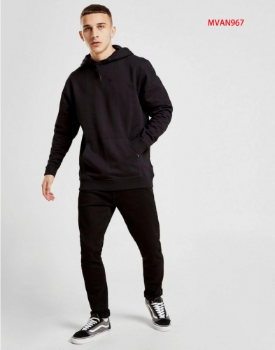 Fashion casual sports cotton men's classic round neck hooded sweater