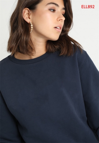 2018 fashion casual sports cotton round neck ladies sweater