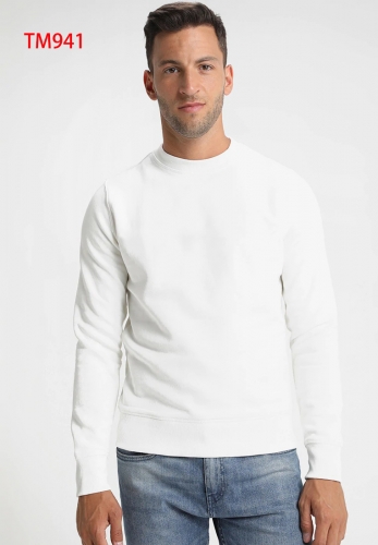 2019 fashion casual sports cotton men's round neck sweater