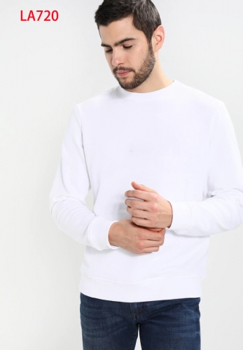 2018 autumn and winter new fashion casual sports men's casual cotton round neck sweater