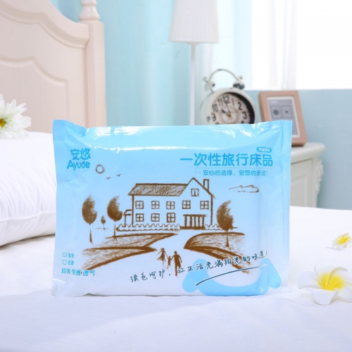 Nonwoven 3pcs Single Use 1.2m Portable Disposable Travel Bedding For Hotel