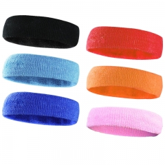 Hot selling color cotton headband sweatbands