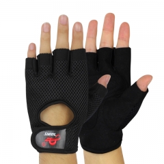 Polyester Fiber Weight Lifting Half Finger Sport Gloves