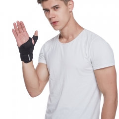 Sports Medicine Black Reversible Thumb Stabilizer Wrist Brace Support
