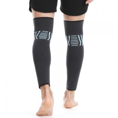 Unisex Basketball Cycling Sport Football Knitted Full Leg Sleeves Long Compression Knee Sleeves