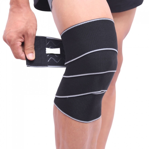Elastic Compression Knee Wrap Powerlifting For Knee Wrap Bandage